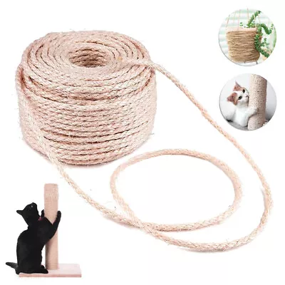 Cat Scratching Post Replacement Spare Sisal Rope Cat Tree Post 6mm 8mm 10mm 12mm • £7.49