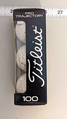 Vintage 1970's 3 Pack Titleist Pro Trajectory 100 Golf Balls New Unopened Rare • $23.11