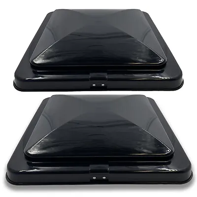 2 RV Roof Vent Cover Replacement Lid Motorhome Camper RV Trailer Black 14  X 14  • $39.95