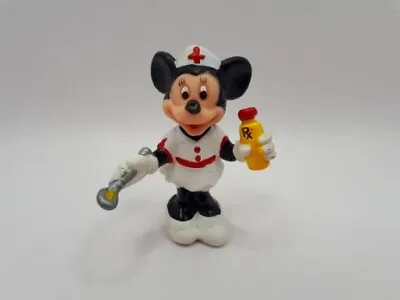 Vintage Disney Minnie Mouse Nurse Medical Doctor 2  PVC Mini Figure - 1980s VG C • £7.99