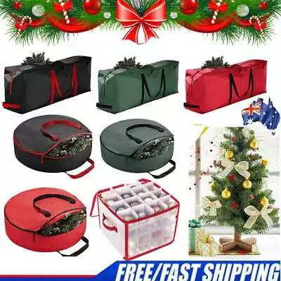 Extra Large Xmas Tree Storage Bag For Christmas Tree Decoration Zip Up Bag QT • $15.96