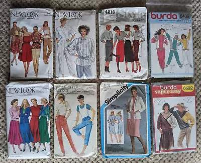 JOB LOT VINTAGE 1980s DRESSMAKING SEWING PATTERNS - LADIES • £15