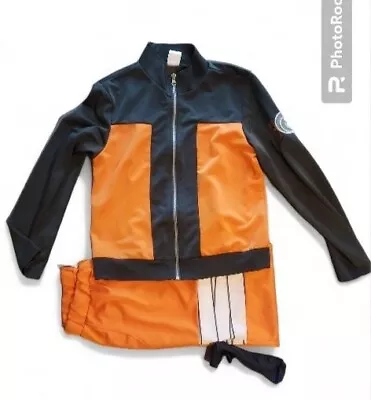 Naruto Shippuden Coat Full Zip Track Jacket Kids Large Spirit Halloween Anime • $0.99