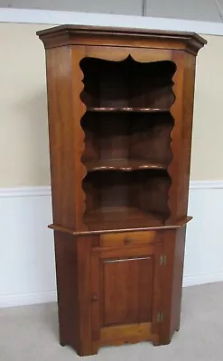Vintage Stickley Cherry Corner Cabinet Butler Pantry Curio  • $1299