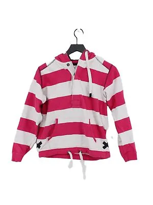 Lazy Jacks Women's Hoodie XS Multi Striped 100% Cotton Pullover • £13.40