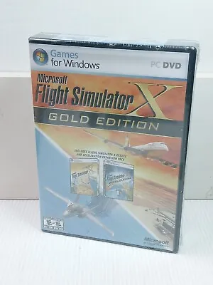 Microsoft Flight Simulator X Gold Edition PC DVD   NEW SEALED CONDITION • $74.99