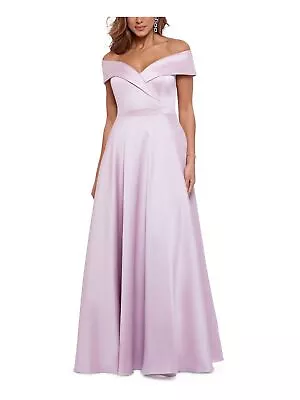 XSCAPE Womens Fitted Lined Short Sleeve Full-Length Formal Gown Dress • $33.99