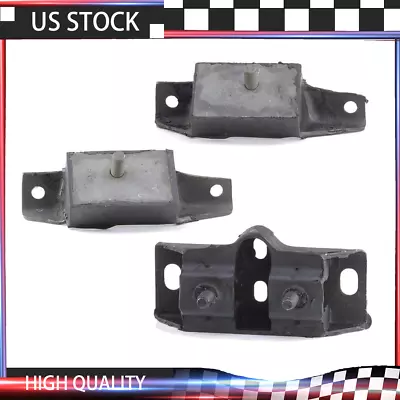 For Mustang 289 Engine 64-66 BeFore 3/1966 3 PCS Motor & Transmission Mount Kit • $55.84