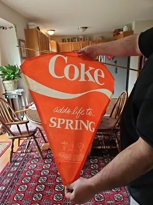 Vintage Red Paper Kite Coke Adds  LIFE  To Spring  • $29.99