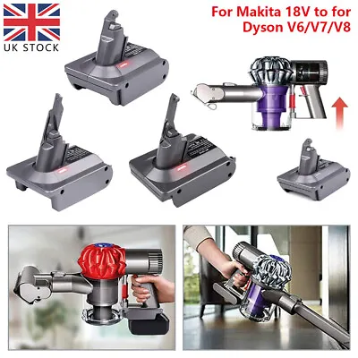 Battery Adapter Converter For Makita 18V To For Dyson V6/V7/V8 Vacuum Cleaner UK • £13.94