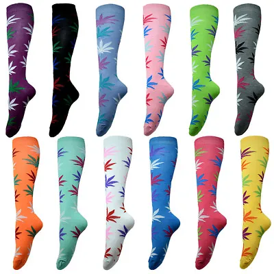 3-12 Pairs Womens Girls Knee High Long Tube Sports Cotton Solid Socks Size 9-11 • $14.88