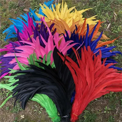 Wholesale 10-1000pcs 16-18 Inches/40-45 Cm High Quality Rooster Tail Feathers • £1.91