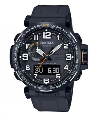 Casio Pro Trek Men's Tough Solar Triple Sensor Atomic 52mm Watch PRW6600Y-1A9 • $265.99