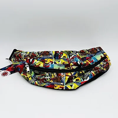 Marvel Spiderman Comic Cross Body Around Waist Fanny Pack Adjustable NWT • $24.99