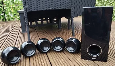 LG SH34SL SURROUND SOUND SPEAKER System 5 Speakers Plus Subwoofer  • £39.95