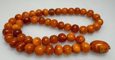 12  Grams Antique Natural Royal Kahraman Amber Islamic Rosary Prayer Beads. • $500