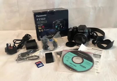 Panasonic LUMIX DMC-FZ62 16.1MP Digital Camera - Black With Charger • £75