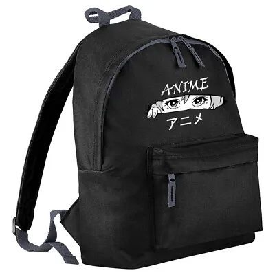 Anime Backpack Anime Eyes Japanese Writing School Bag Adult Teens Kids Sizes • £18.99