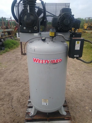 $1650 • Buy Westward 175 Psi. @ 25.1 SCFM, 7 1/2 HP. Single Phase With 80 Gal. Tank
