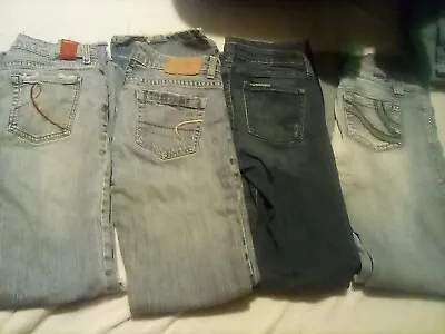 Lot Of (4) Vintage Womens Jeans..Size 3/4..H2J Bullhead AE Lit Jeans • $21