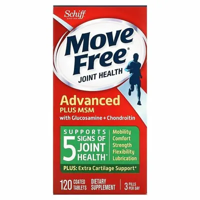 Schiff Move Free Joint Health Advanced Glucosamine Chondroitin + MSM 120Tabs  • $140.50