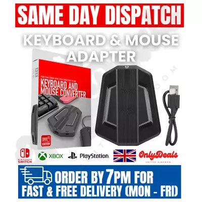 Keyboard & Mouse Console Adapter Converter For PS4 Xbox One Nintendo Switch PS5 • £12.95