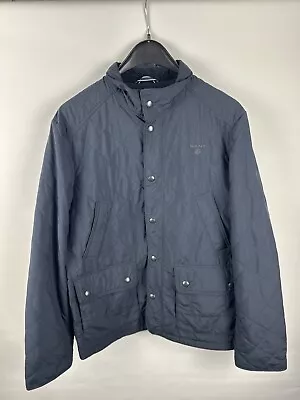 Men’s Gant Blue The Central Park Quilter Quilted  Jacket Size Large • £29.99