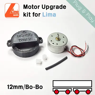 Lima Replacement CD/Can Motor Adaptor Kit (12MM/Bo-Bo/26/33/HST/101/Railcar) LA2 • £12.90