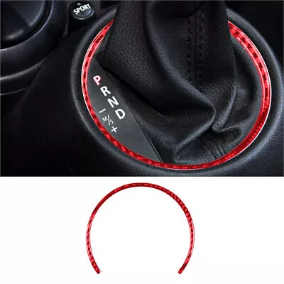 For Mini Cooper Red Carbon Fiber Interior Automatic Gear Shift Frame Cover Trim • $14.47