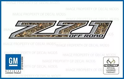 Set Of 2: 2014 <-> 2018 Chevy Silverado Z71 Off Road Decals Realtree Max4 Camo • $24.96