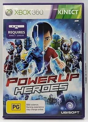 Power Up Heroes Kinect Microsoft Xbox 360 Complete With Manual PAL Rated PG 2011 • $4.50