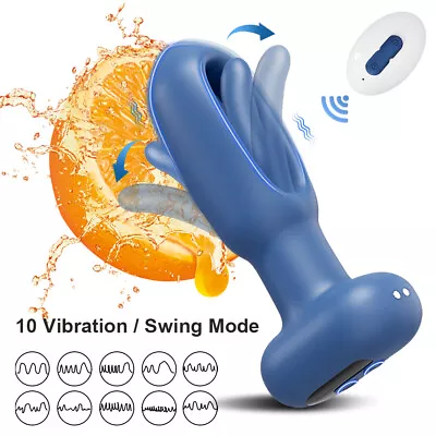 Flapping Anal Butt Plug Dildo Vibrator Prostate Massager Sex Toys For Men Women • $18.99