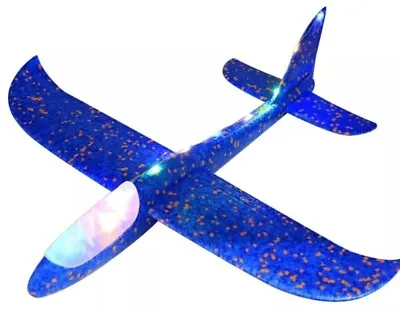 £8.99 • Buy 48cm Foam Glider  Plane    With Night Lights Choice Of 4 Colours 
