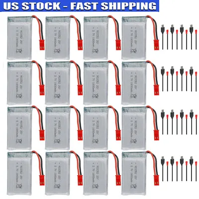 3.7V 1800mah Lipo Battery 25C JST Plug With Charging Cable For RC Drone Car Boat • $44.64