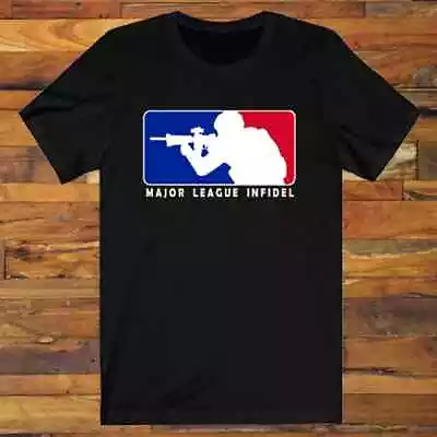 Mli Major League Infidel Shooting Guns Firearms Logo Men'S Black T-Shirt S-5Xl • $22.99