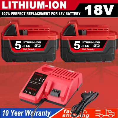 18V XC 9.0Ah/ 5.0Ah Battery For-Milwaukee M18 48-11-1890 48-11-1828 48-11-1850 • $21.92