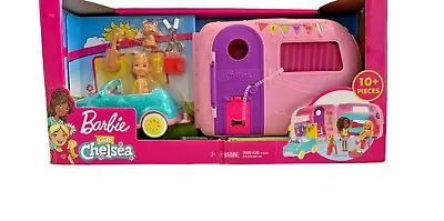 Barbie Club Chelsea Camper RV Travel Trailer & Accessories Playset • $85.09