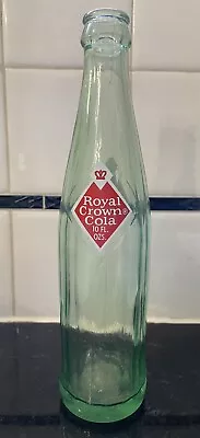 Vintage 1960s Royal Crown Cola Soda Pop Bottle 10 Fl Oz Green Glass - Excellent • $3.99