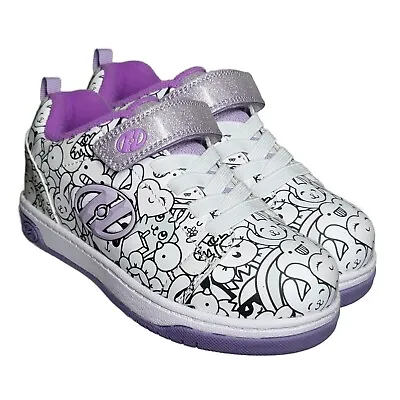 Heelys Dual Up X2 Skate Shoes - Kids 11/12 - White/Purple - SALE WAS £65! • £39.95