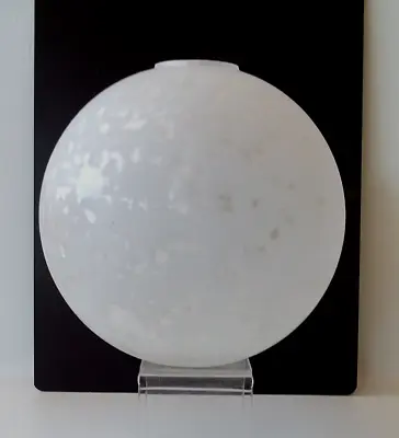 Art Glass White And Silver Foil  Sphere Vase  Vintage   MIKASA    Art Glass • $42