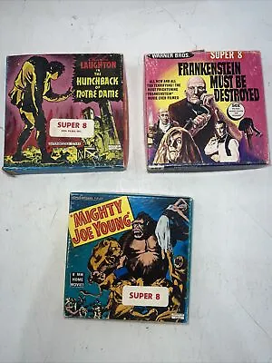 Frankenstein ￼Hunchback Of Notre Dame￼ Mighty Joe Young VINTAGE Super 8mm Film • $59.40