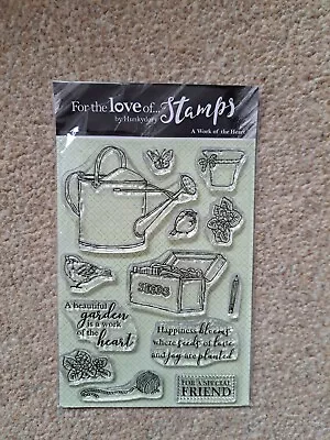 New Hunkydory For The Love Of Stamps 'A Work Of The Heart' 13 Pc Clear Stamp Set • £4