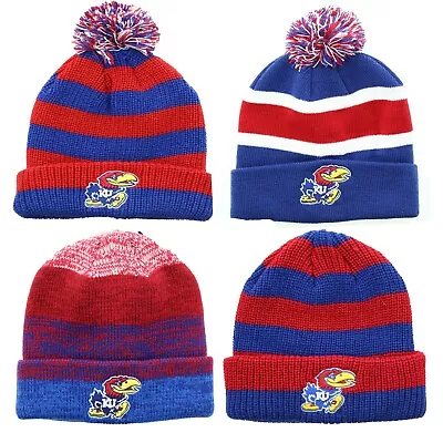 Fan Favorite Men's Beanie NCAA Kansas University Jayhawks Winter Hat Knitted Cap • $8.99