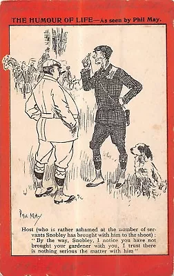 £3.26 • Buy POSTCARD  COMIC   SHOOTING  PARTY    Gardener        Phil  May
