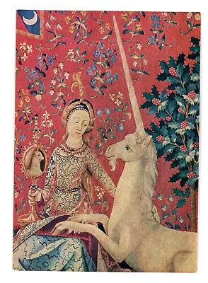 Postcard Tapisserie La Dame A La Licorne Tapestry The Lady With The Unicorn • $5.99