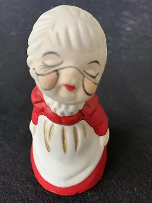 Vintage Mrs. Claus Christmas Figurine Decoration Bell 1981 • $11.86