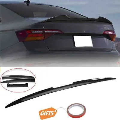 For VW For Passat For Jetta Carbon Fiber Car Rear Trunk Spoiler Wing Tail Lip • $38.98