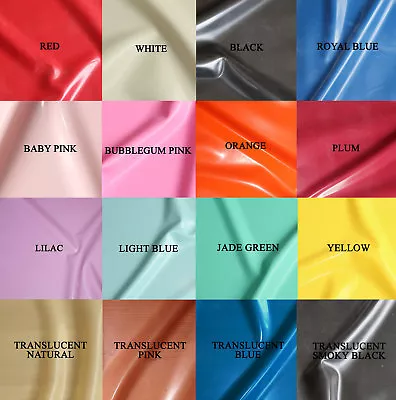 0.40mm Gauge Sheet Latex/Rubber By Continuous Metre - 1m Width - Many Colours • £19.25