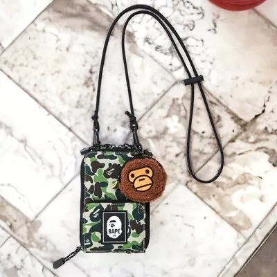 A Bathing Ape BAPE Kids Phone Crossbody Bag + Milo Coin Purse NEW With Magazine • $95