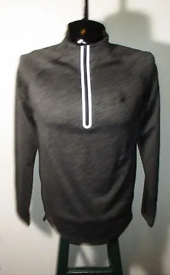 Men's SPYDER Active Gray Long Sleeve 1/2 Zip Polo Jersey Size M NWT $78.00 • $36
